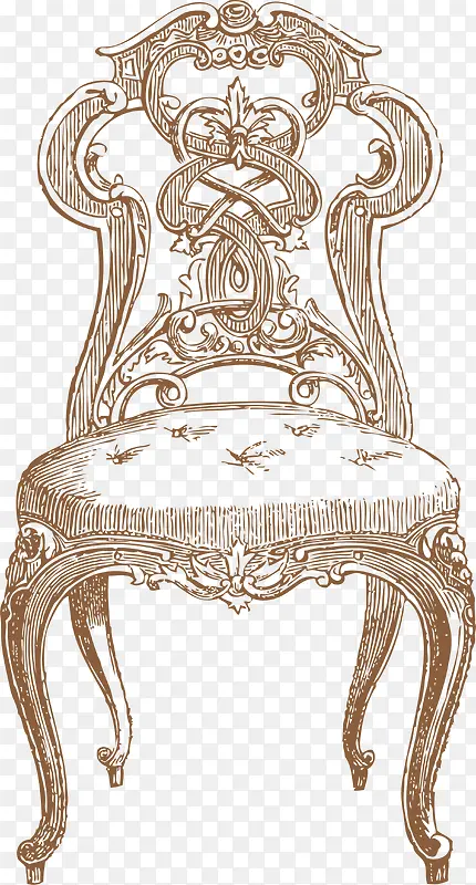 古典棕色椅子