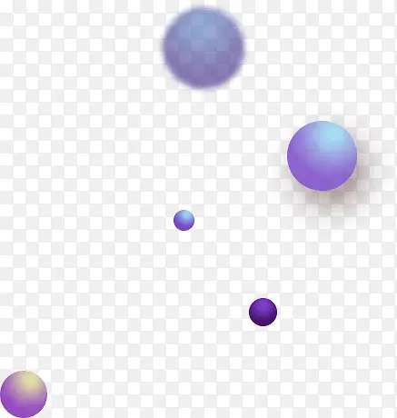 紫色模糊漂浮圆球