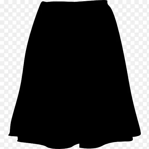裙子的黑色形状图标