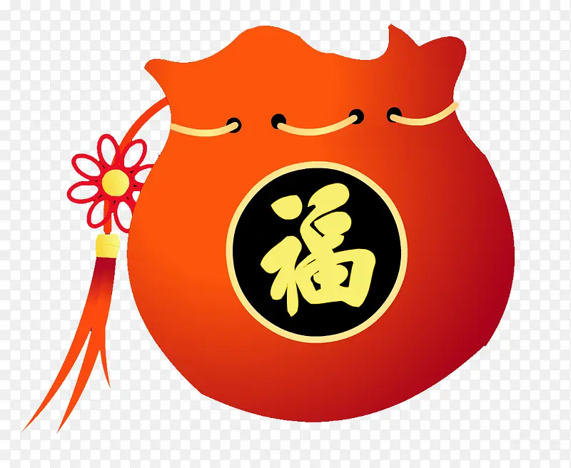 红色拉缩福袋