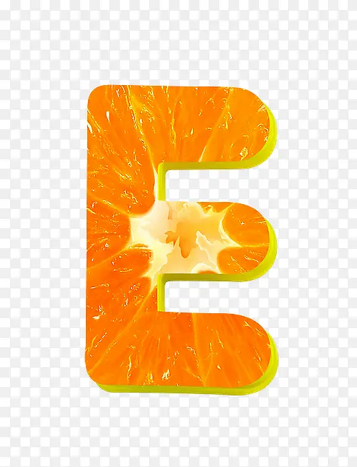 橙子字母e