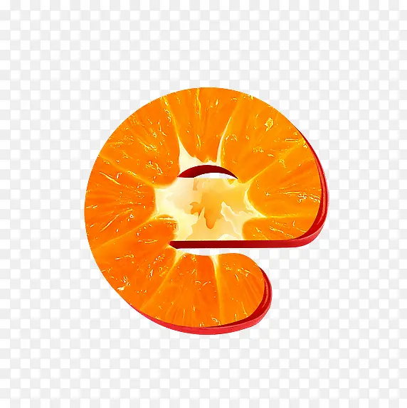 橙子字母e