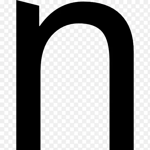 字母N的小写字体图标