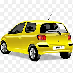 黄色小汽车PNG图标