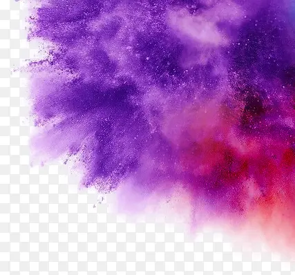 紫色创意粉尘喷墨