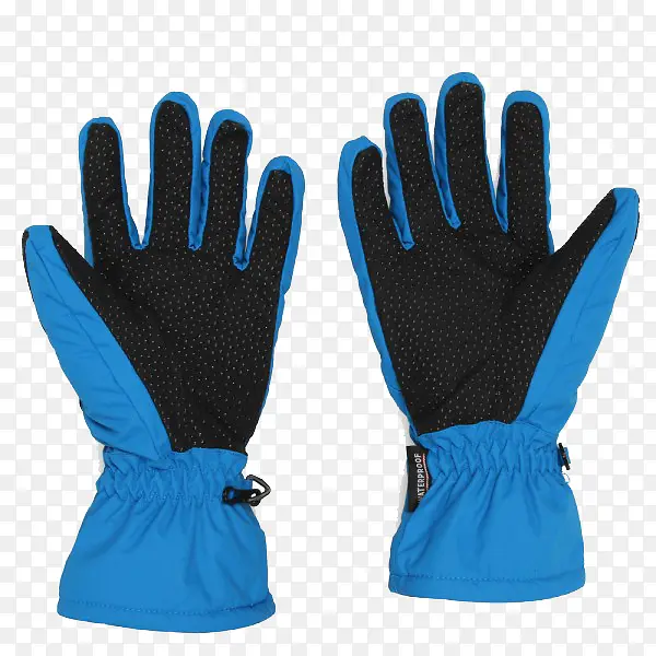 天蓝色防滑保暖手套