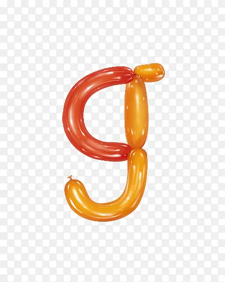 气球字母g
