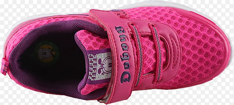 粉色透气网状童鞋
