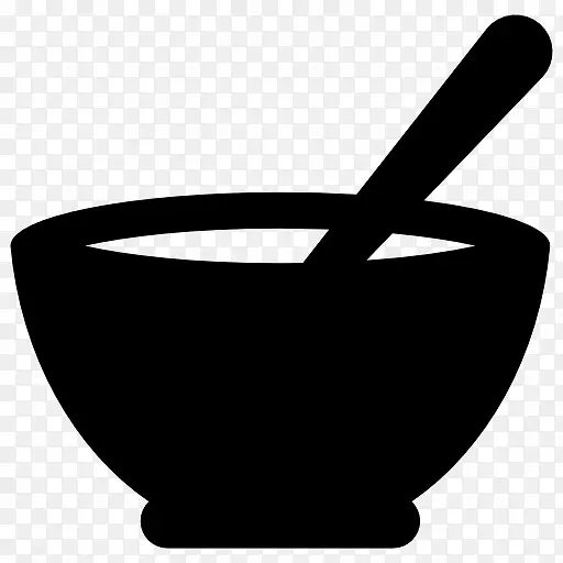 汤的碗和勺子图标