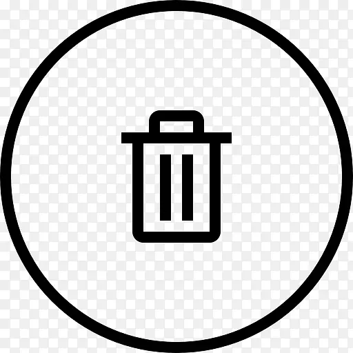 垃圾桶可循环概述按钮图标