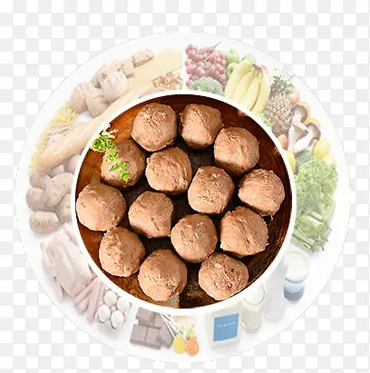 一盘牛肉丸子
