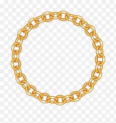 圆形的金链子项圈