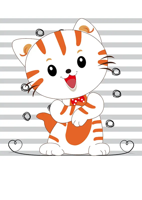 卡通猫咪设计素材