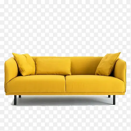 黄色的沙发家居