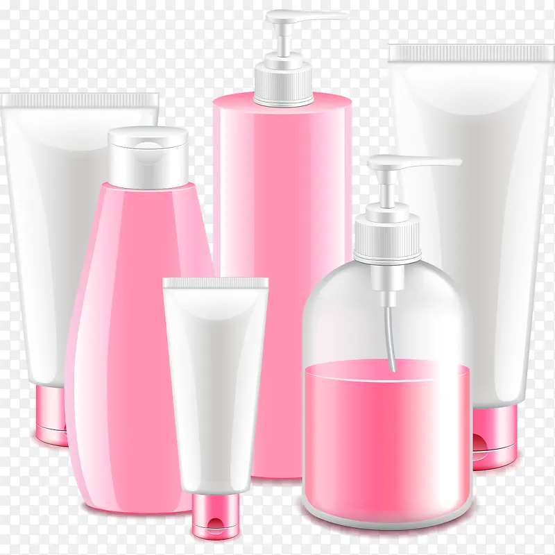 粉色各种女人瓶罐
