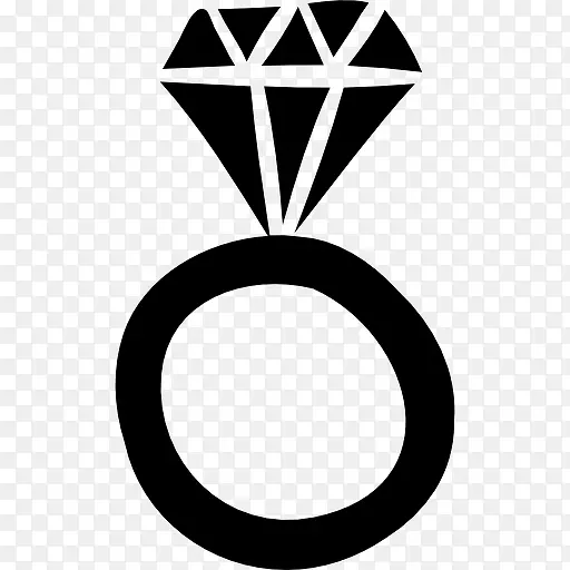 戒指上的大钻石图标