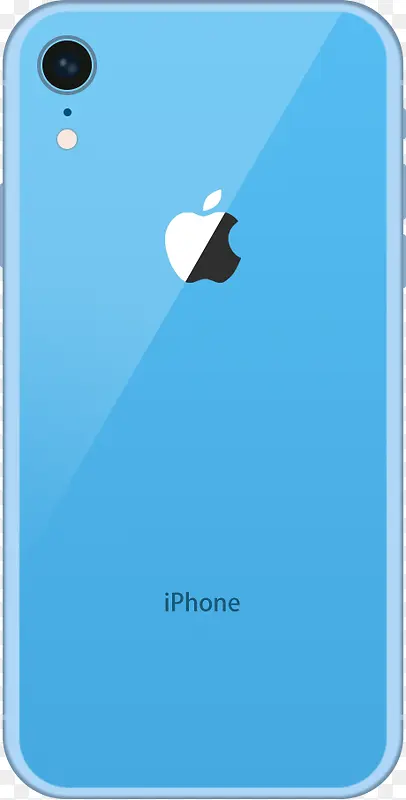 iphoneXR矢量图背面