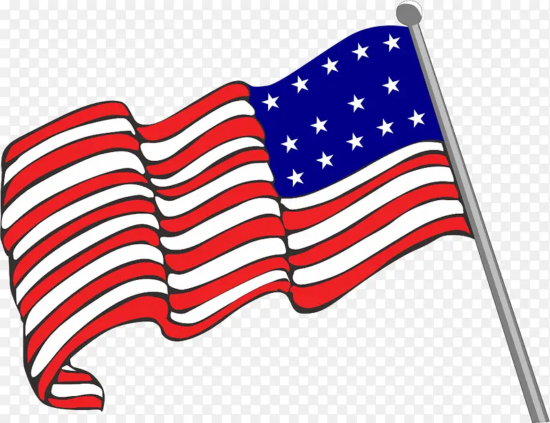 美国国旗png矢量素材