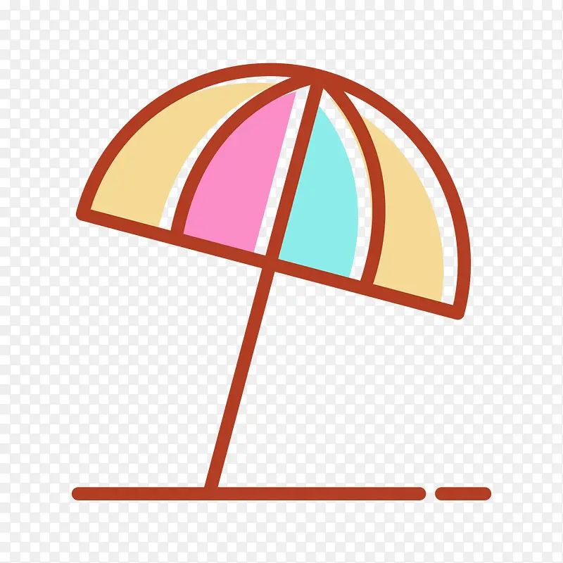 手绘彩色伞