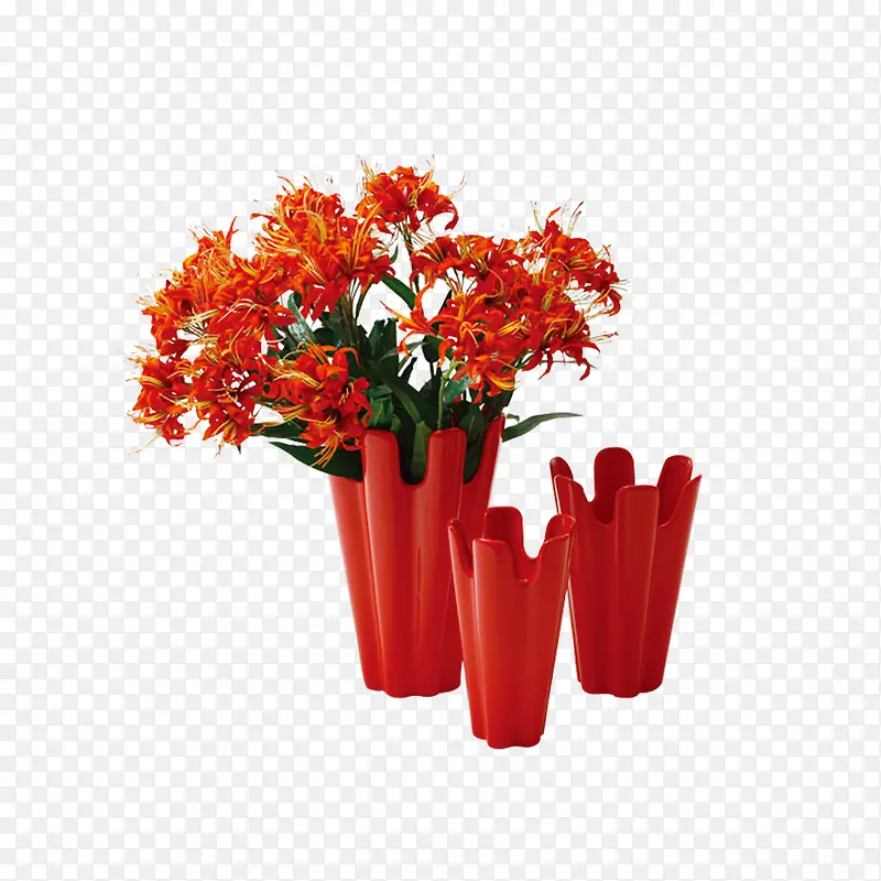 红色花