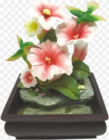 花瓶与花卉