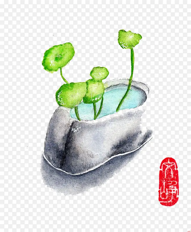 水彩植物