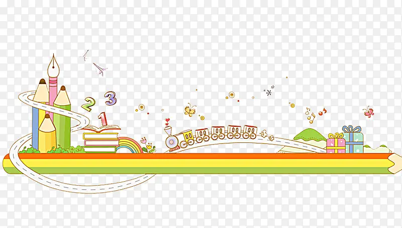 手绘铅笔组合