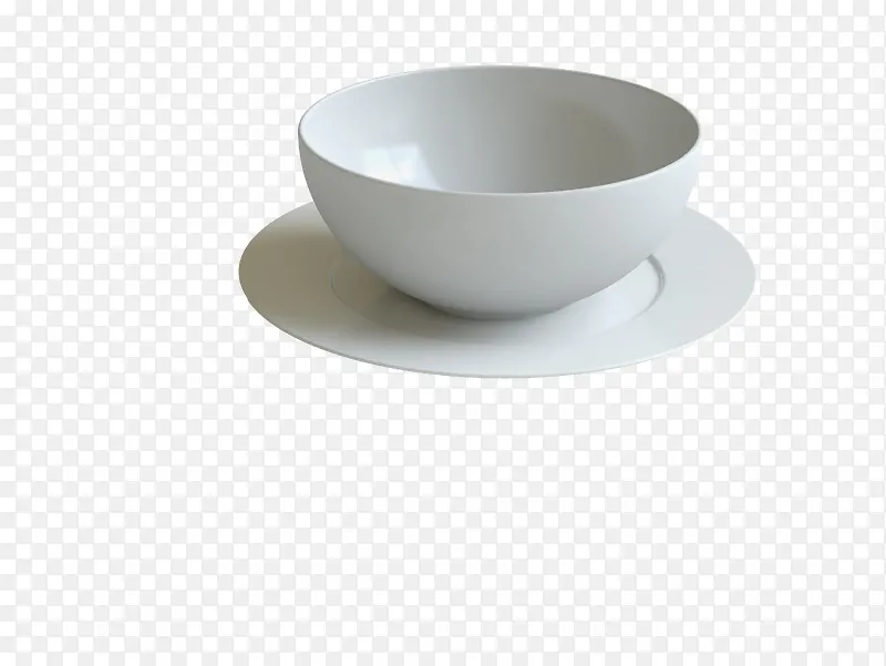 白色瓷碗碟子