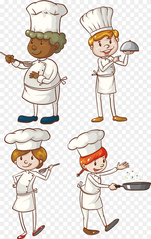 厨师卡通图