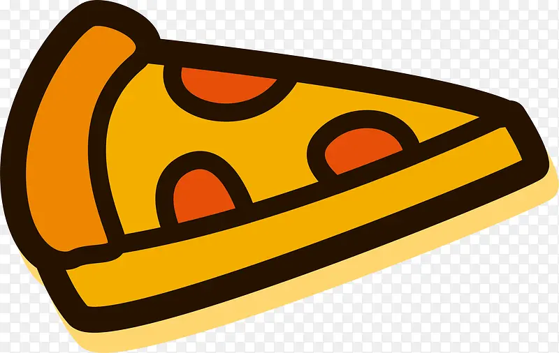 披萨吃饭图标设计