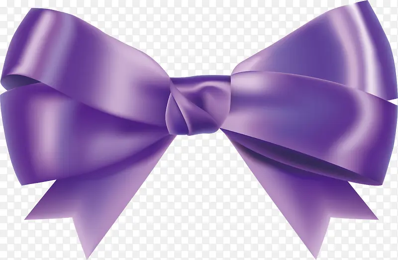 紫色蝴蝶结装扮设计