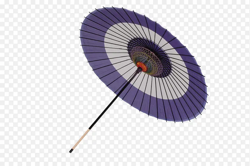 雨伞蓝色花边雨伞古风雨伞