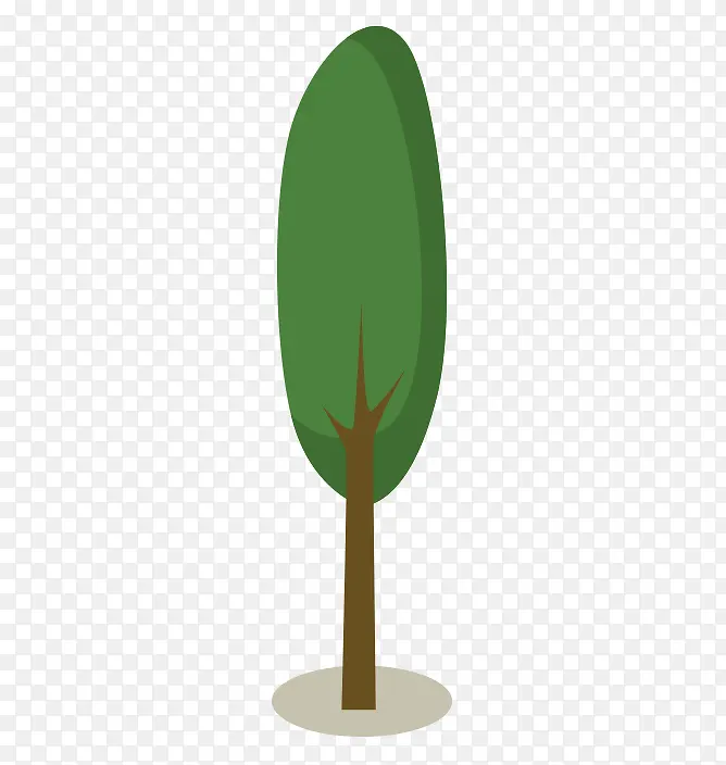卡通树木植物扁平2