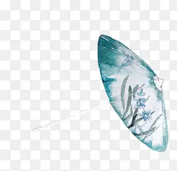 兰花手绘中国风油纸伞