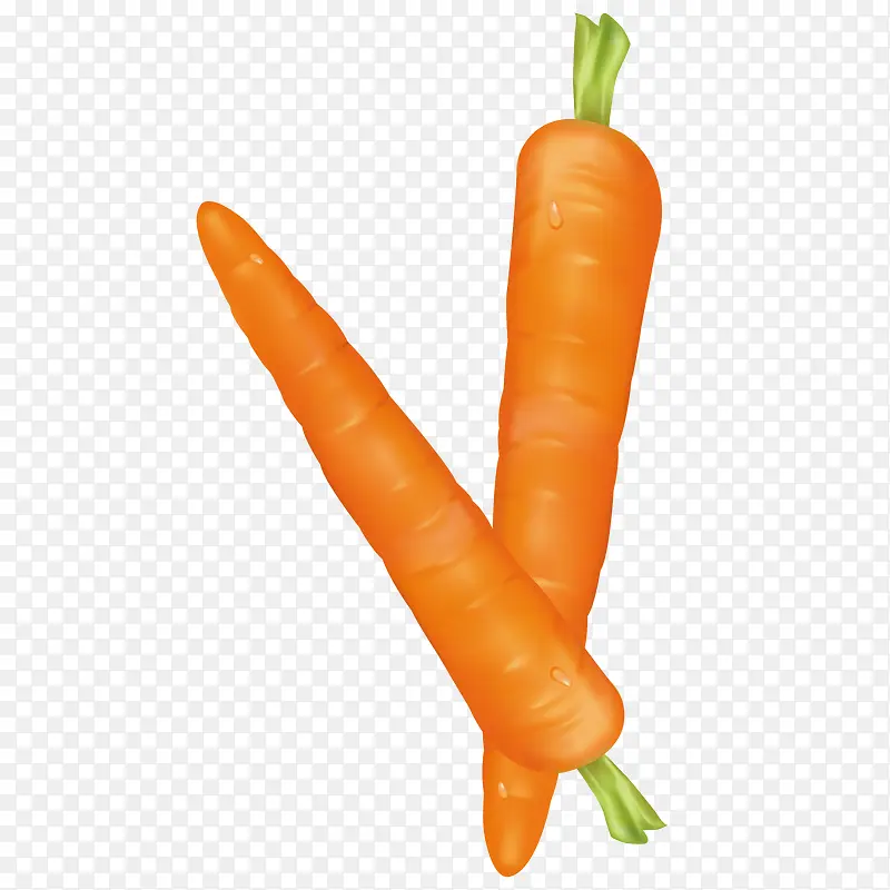 卡通胡萝卜蔬菜水果