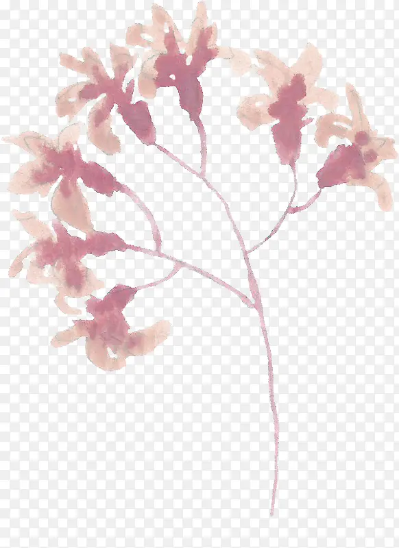 粉色树枝
