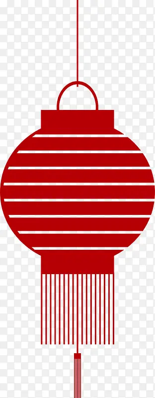 红色简约中国风灯笼