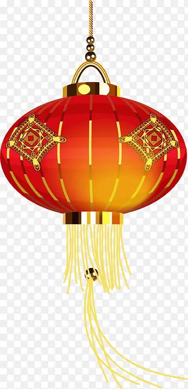 红色中国风春节灯笼