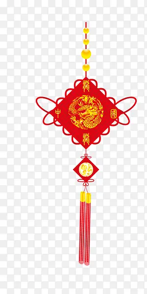 红色中国结装饰图