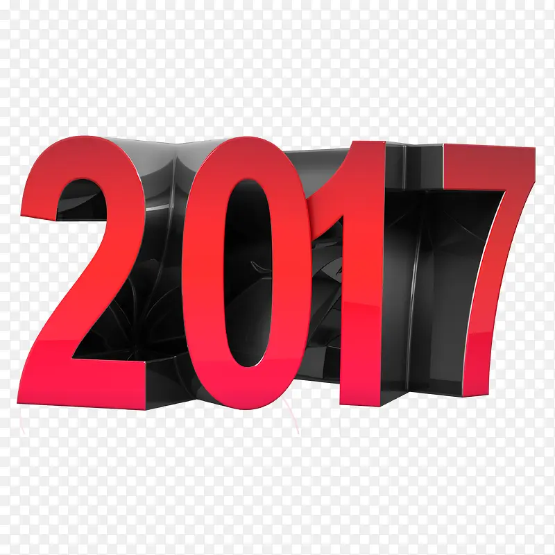 2017红色字体
