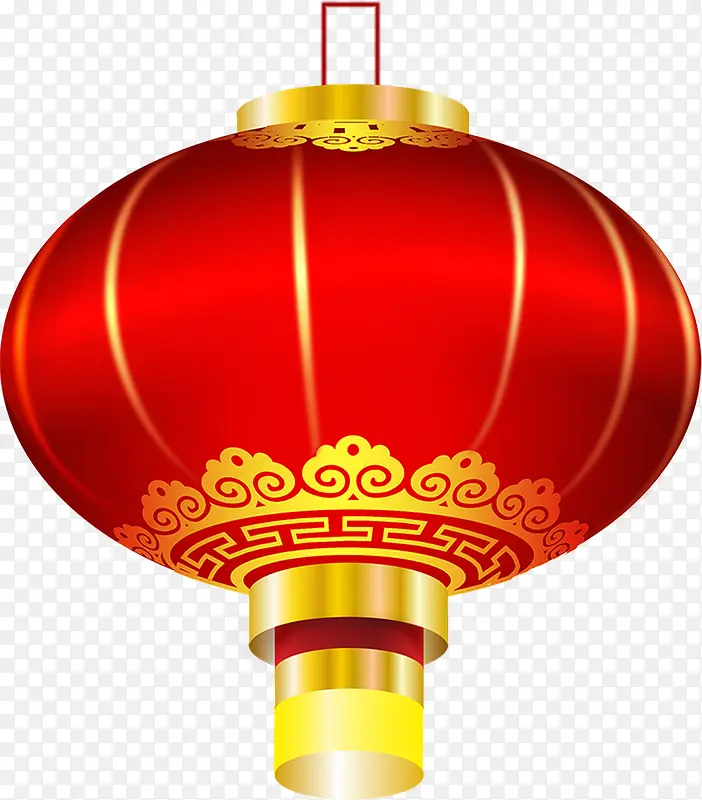 红色高清创意手绘质感中国灯笼