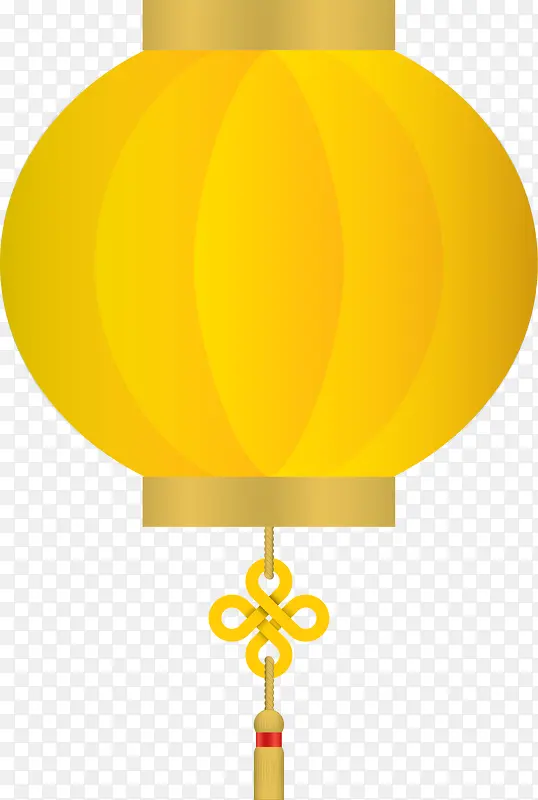 新年黄色灯笼挂饰
