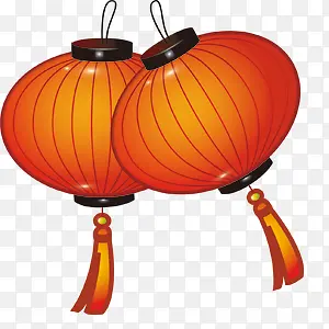 中国风节日元素红色的灯笼素材