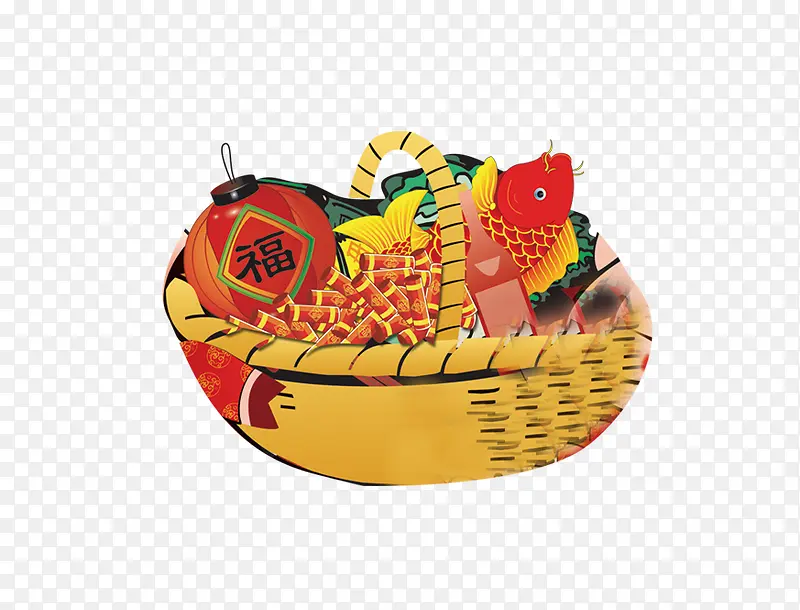 手绘灯笼鱼鞭炮