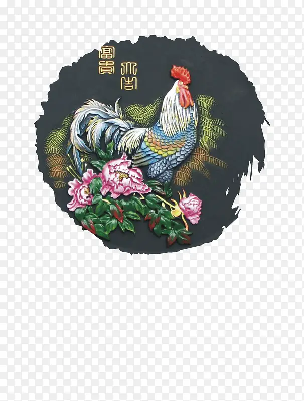 2017春节节日元素鸡