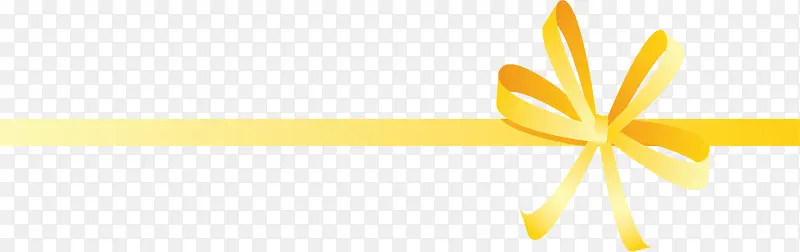 黄色蝴蝶结缎带