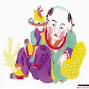 中国年贺新春剪纸图标