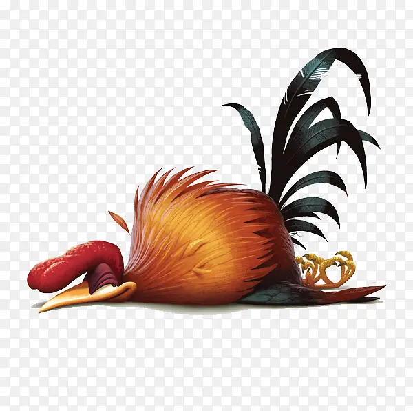 简约忧伤公鸡