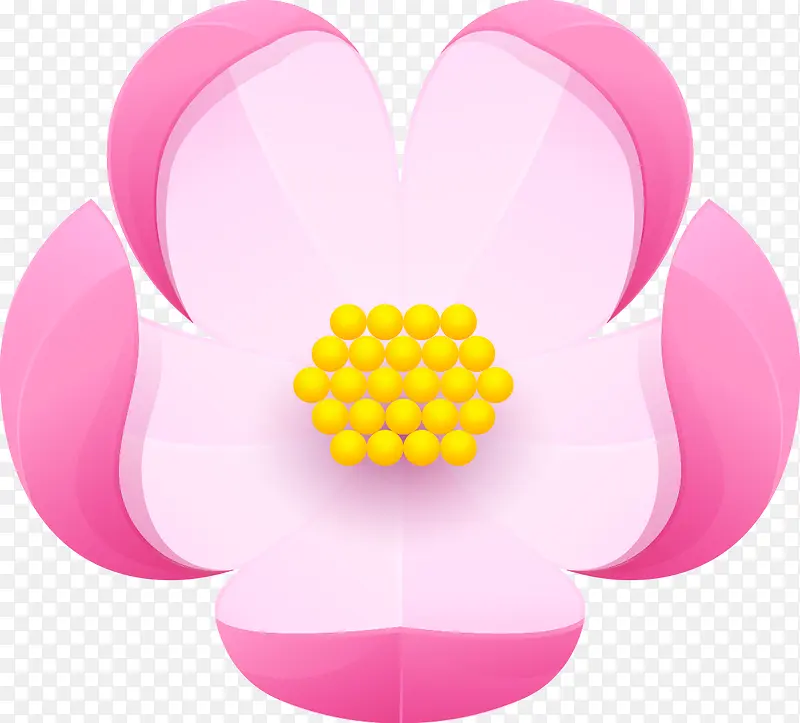 创意粉色花朵