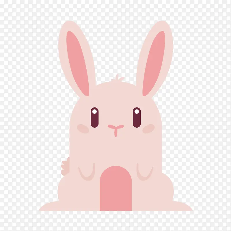 粉色的兔子